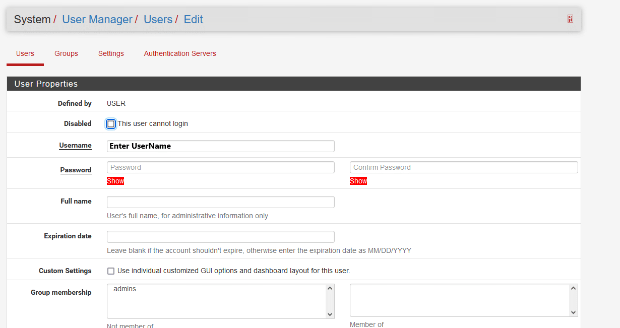 How Add New OpenVPN User in Pfsense Dade2