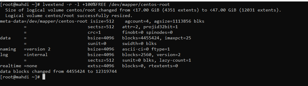 How to extend filesystem on Linux (root and other) – Dade2