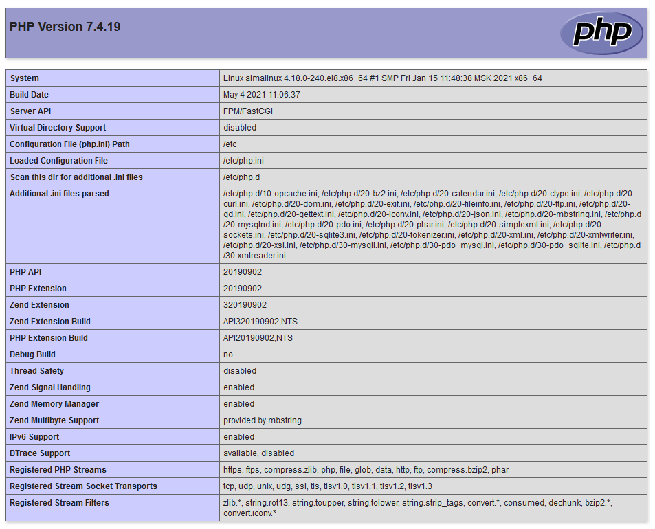 How to install Apache, MySQL and PHP on AlmaLinux 8 – Dade2